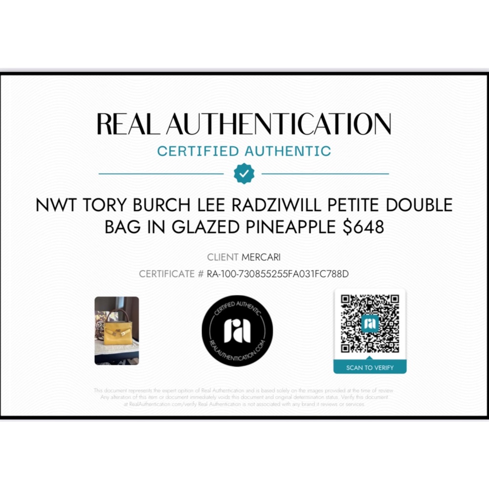 🚫SOLD ON VESTIAIRE🚫 NWT Tory Burch Lee Radziwill Petite Double Bag - Picture 3 of 17